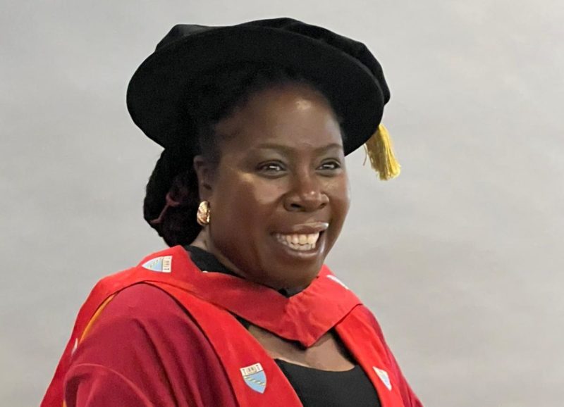 Paulette Hamilton MP receives honorary degree for services to health equality.