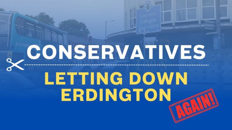Conservatives are letting Erdington down